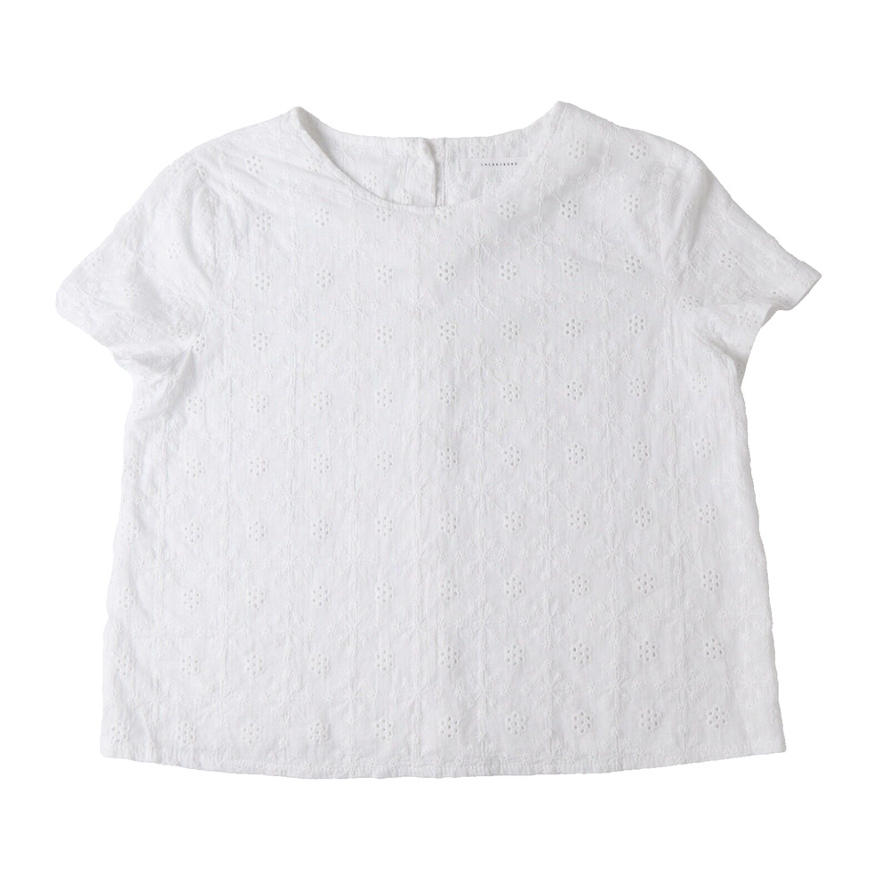 Cherrykoko Coquette Cottagecore Eyelet Blouse Women M Romantic Lace Korean Retro